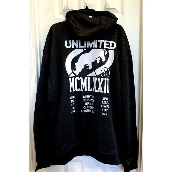ECKO UNTLD - NWT - M Sz 3X - Small Tilt Fleece-Lined Hoodie in Charcoal & Black - Picture 6 of 16